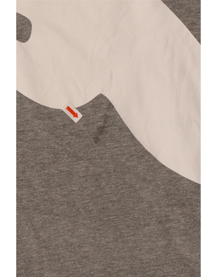 PUMA Mens Graphic T-Shirt Top 2XL Grey
