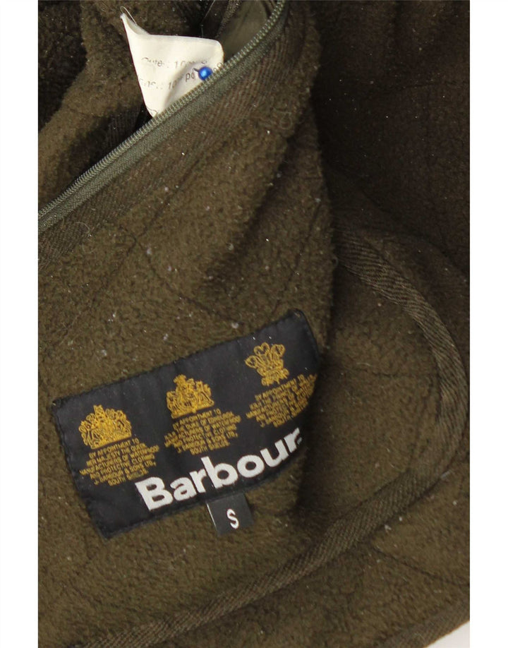 Barbour Mens Quilted Jacket UK 36 Small Green Polyamide