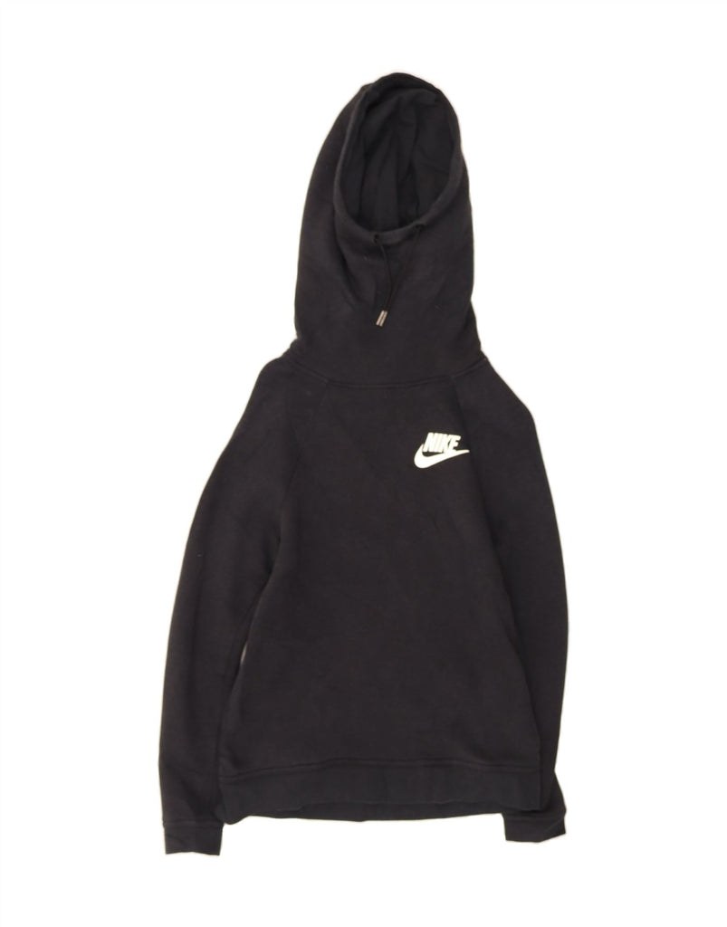 NIKE Womens Hoodie Jumper UK 6 XS Grey Cotton Vintage Nike and Second-Hand Nike from Messina Hembry 