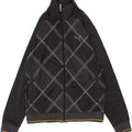 PUMA Mens Graphic Tracksuit Top Jacket Large Grey Geometric Polyester