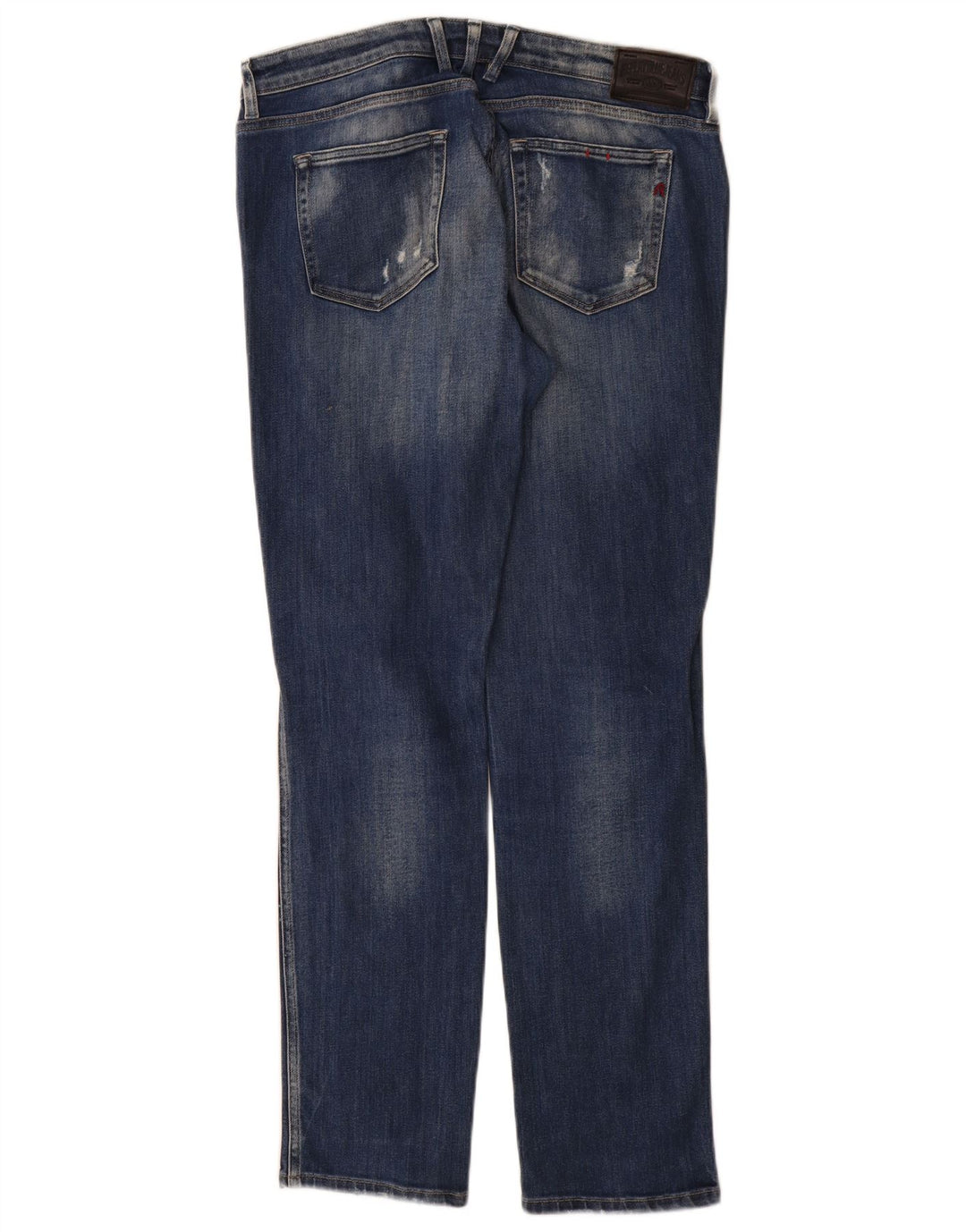 Replay Womens Katewin Distressed Slim Jeans W32 L32 Blue Cotton