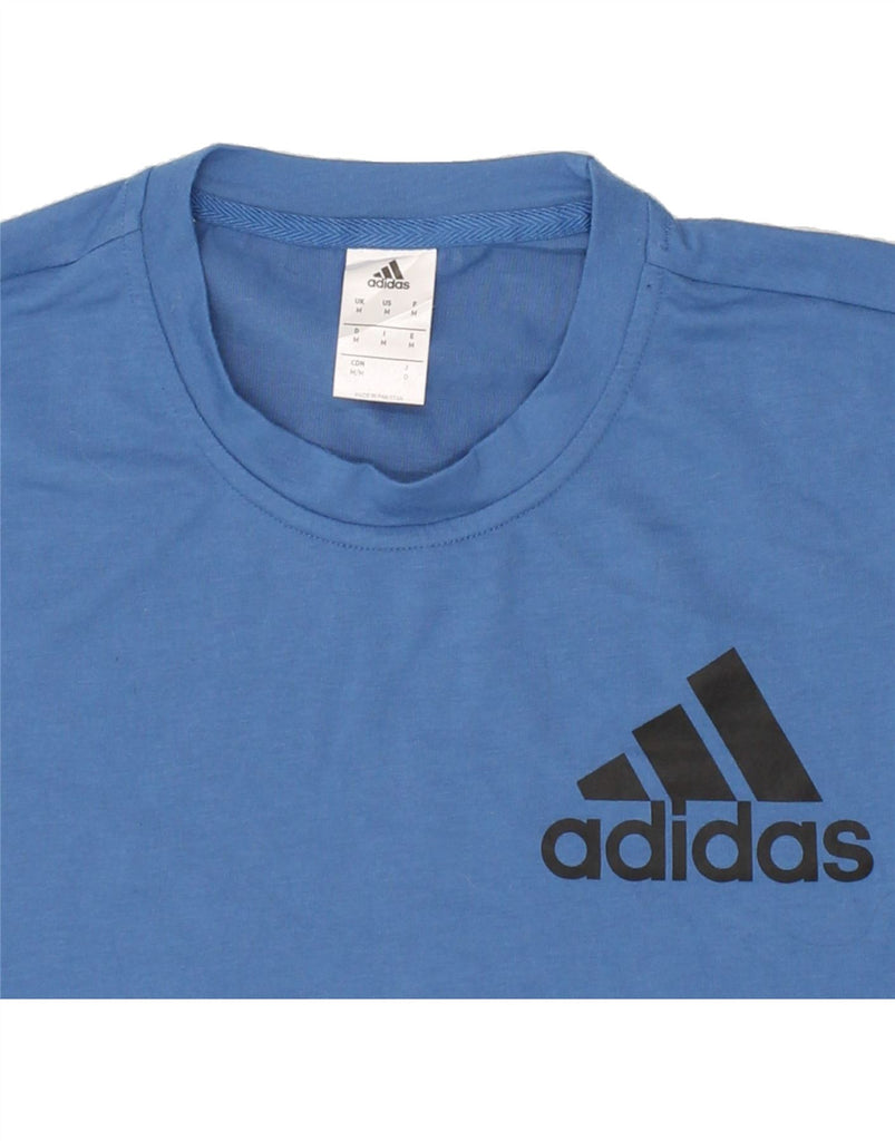 ADIDAS Mens Graphic T-Shirt Top Medium Blue Cotton | Vintage Adidas | Thrift | Second-Hand Adidas | Used Clothing | Messina Hembry 