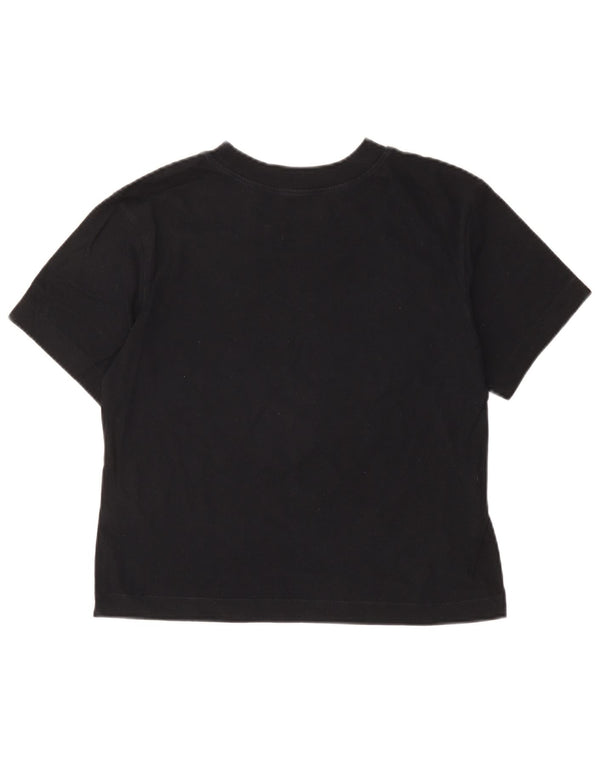 Vans Womens Crop Graphic T-Shirt Top UK 14 Large Black Cotton