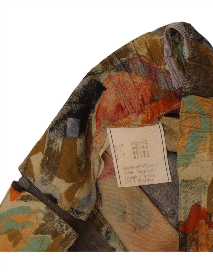 VINTAGE Womens Maxi Pleated Skirt IT 44/46 Medium W28 Multicoloured Floral