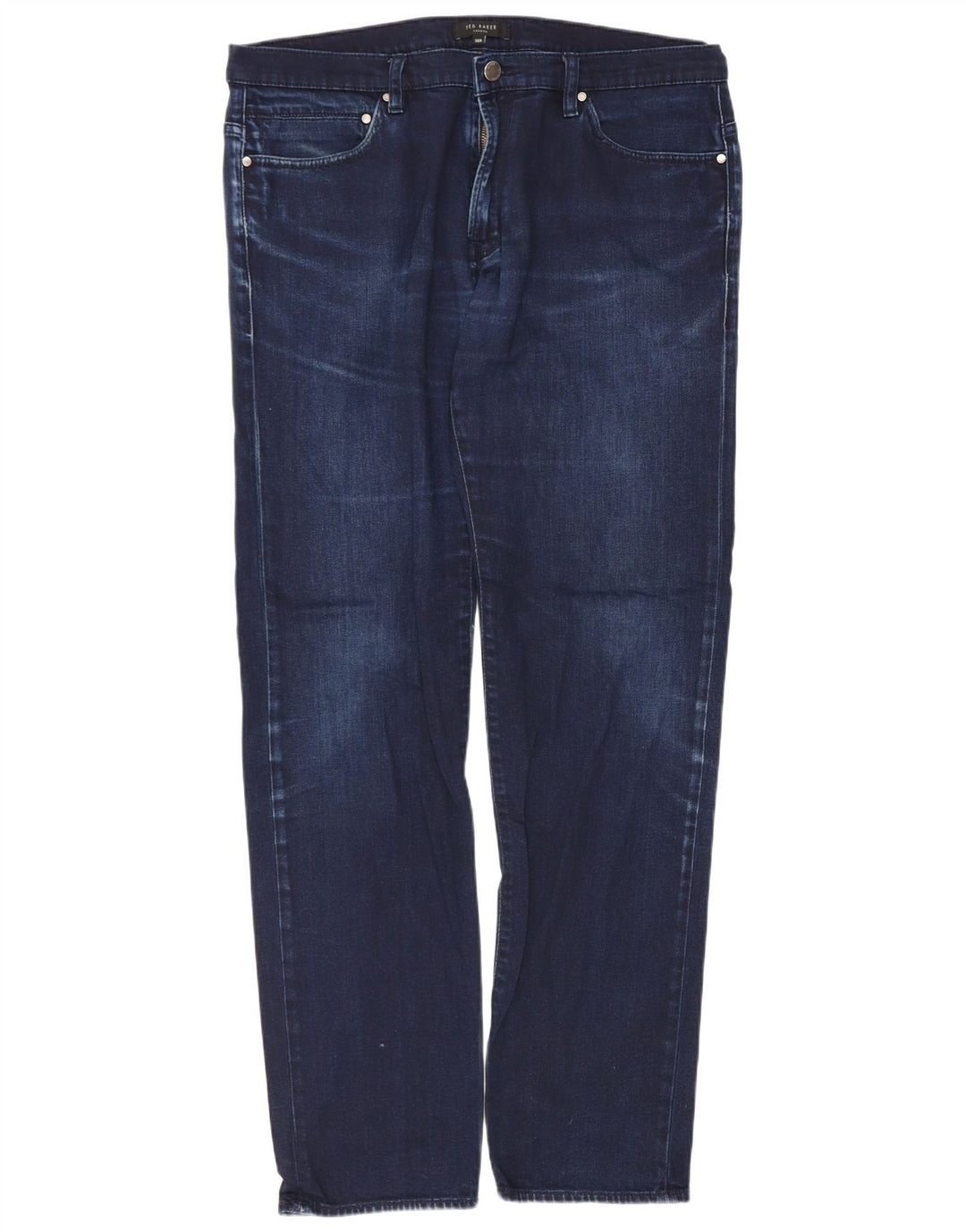 Ted Baker Mens Regular Fit Straight Jeans W36 L31 Blue Cotton