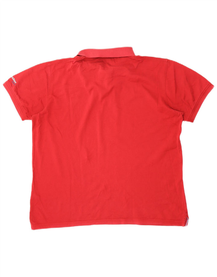 Harmont & Blaine Mens Polo Shirt XL Red Cotton