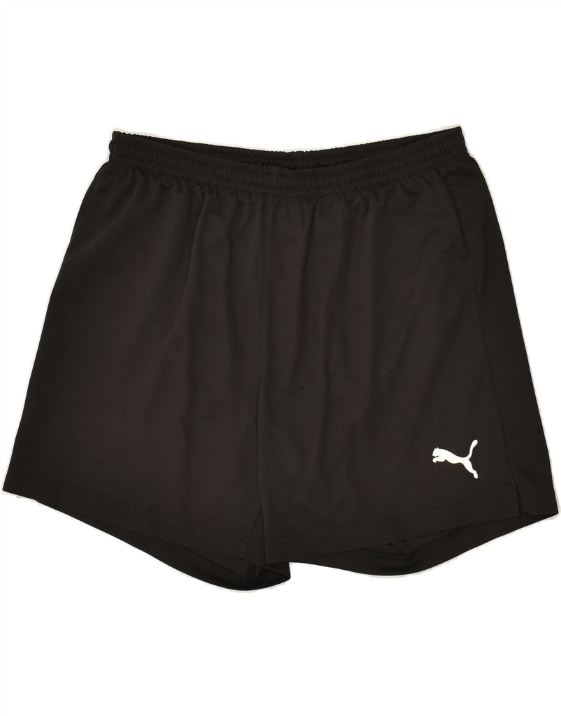 PUMA Mens Sport Shorts XL Black | Vintage Puma | Thrift | Second-Hand Puma | Used Clothing | Messina Hembry 