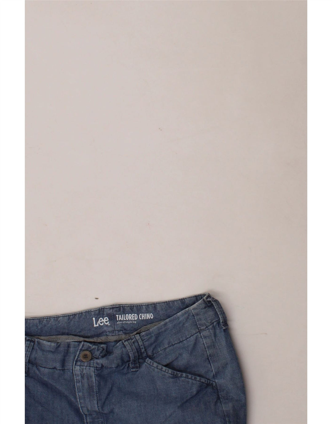 LEE Womens Tailored Fit Slim Chino Trousers US 8 Medium W30 L27 Blue Vintage Lee and Second-Hand Lee from Messina Hembry 