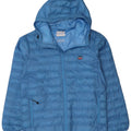 LEVI'S Mens Hooded Padded Jacket UK 38 Medium Blue Polyester