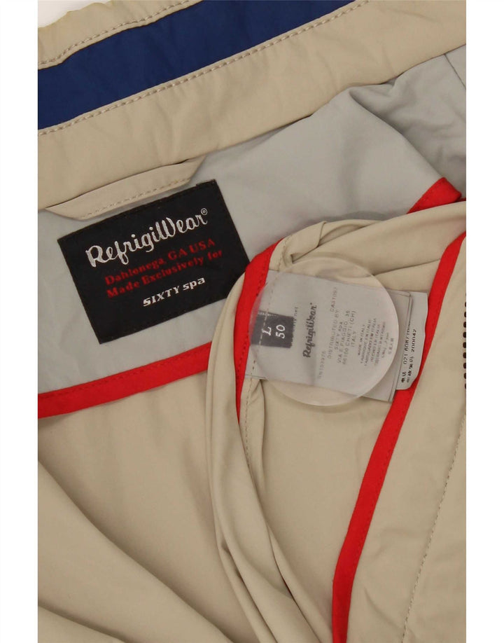 Refrigiwear Mens Bomber Jacket IT 50 Large Khaki Nylon