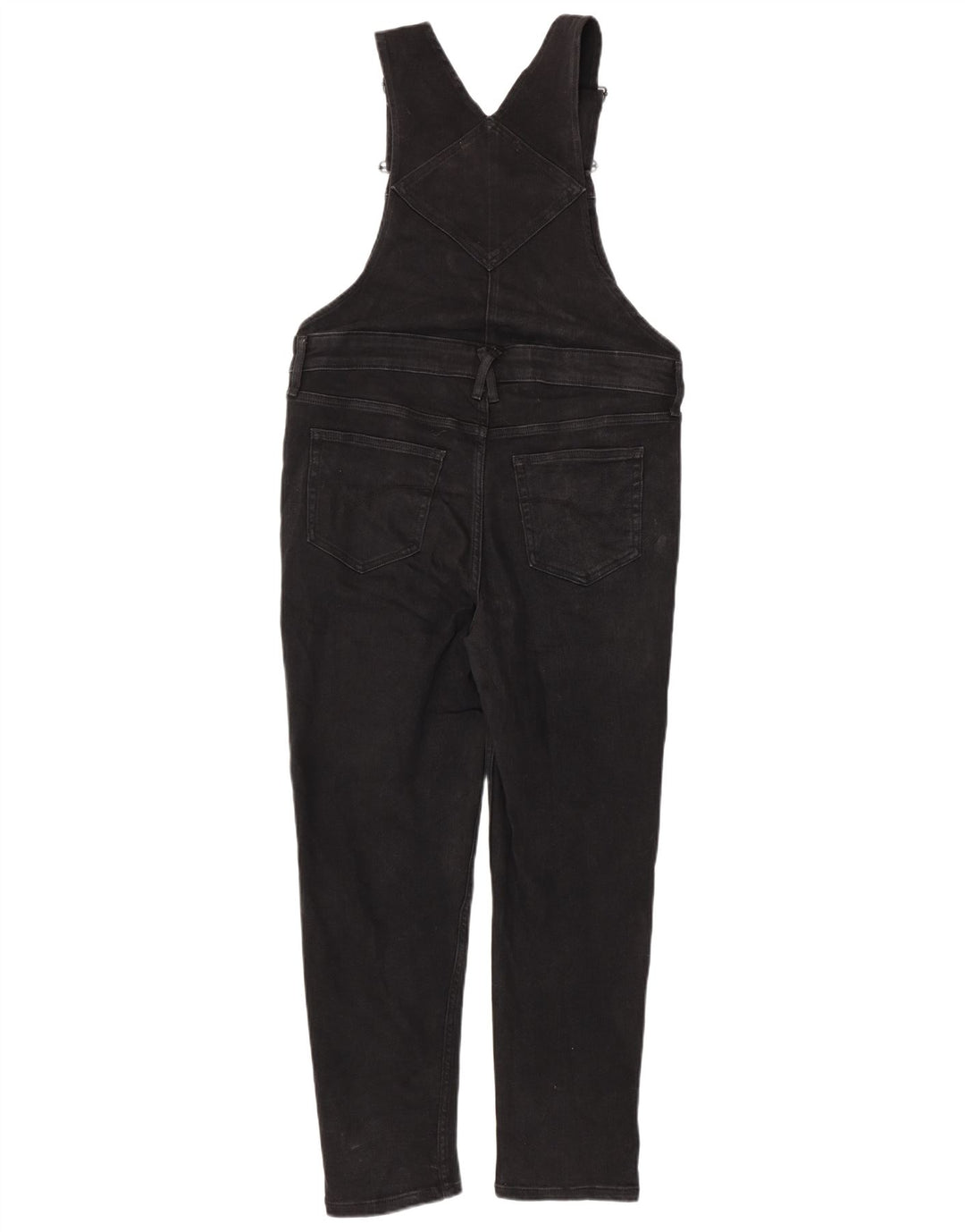 WHITE STUFF Womens Dungarees Slim Jeans US 12 Large W36 L27 Black Cotton