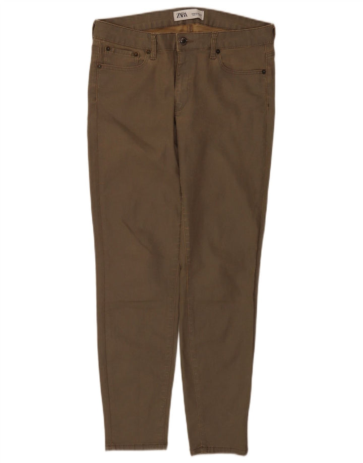 Zara Womens Skinny Jeans EU 40 Medium W30 L26 Khaki
