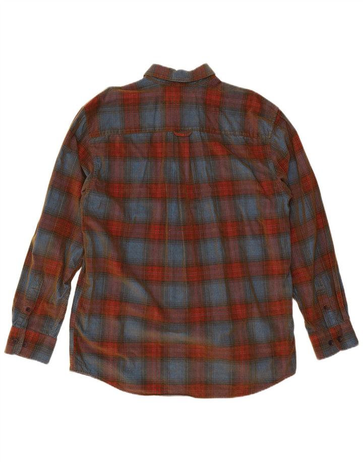 R-OPTIONS Mens Flannel Shirt Large Multicoloured Check Cotton