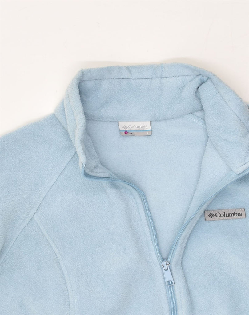 COLUMBIA Womens Fleece Jacket UK 16 Large Blue Polyester | Vintage Columbia | Thrift | Second-Hand Columbia | Used Clothing | Messina Hembry 