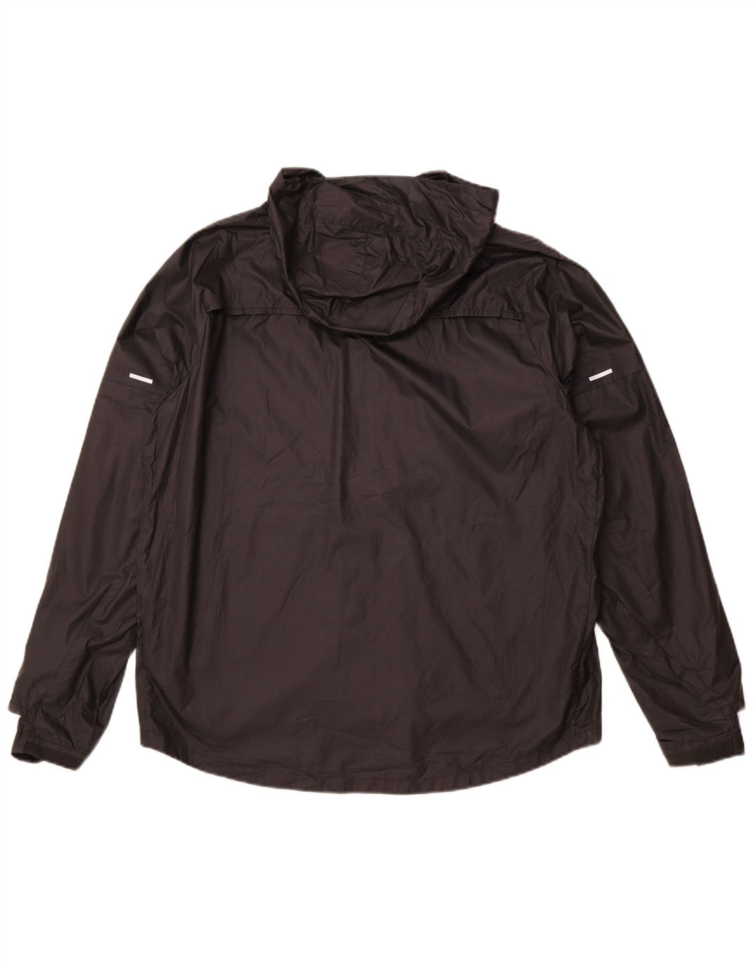 NIKE Mens Storm-Fit Hooded Rain Jacket UK 40 Large Black Polyester