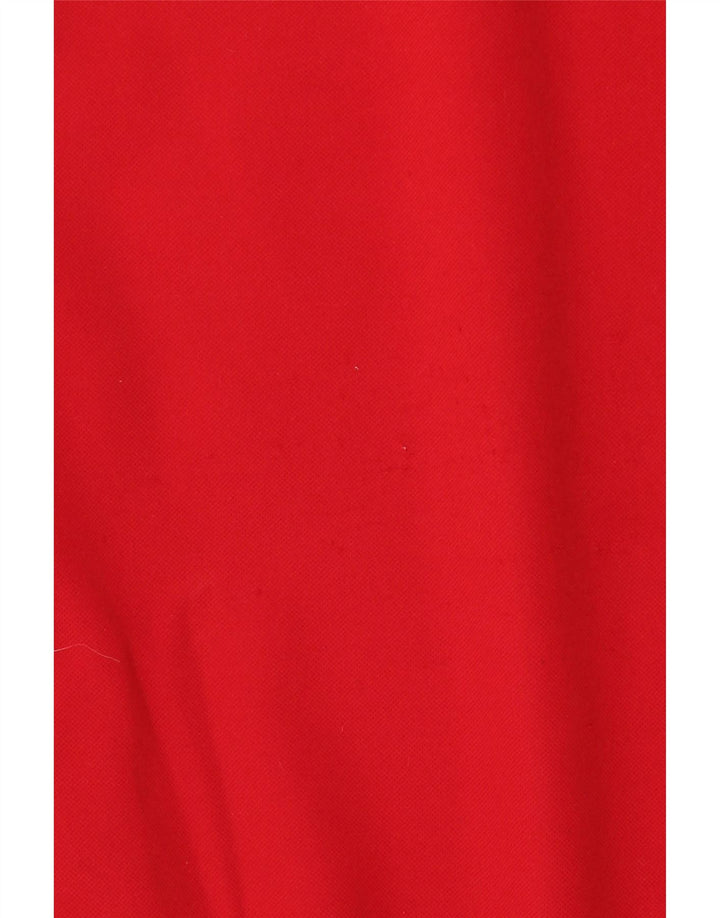 Adidas Mens Sweatshirt Jumper UK 38/40 Medium Red Colourblock Polyester