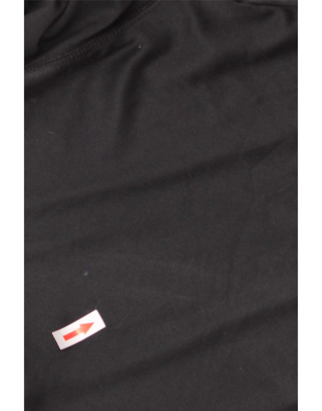 Tommy Hilfiger Mens Zip Neck Top Long Sleeve Large Black Polyester