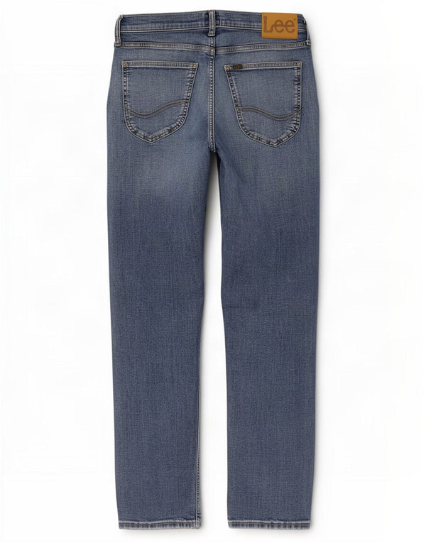Lee Mens Luke Slim Jeans W31 L32 Blue Cotton