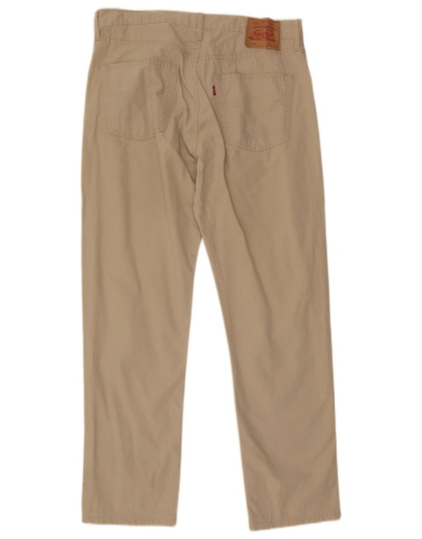 Levi's Mens 551 Straight Casual Trousers W36 L28 Beige