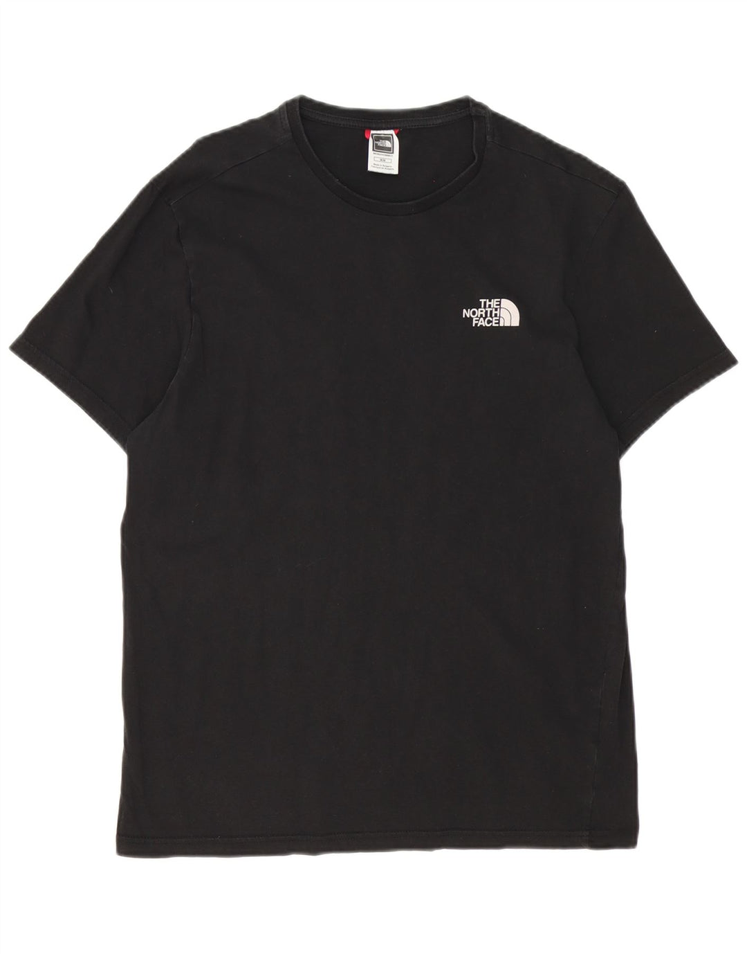 The North Face Mens T-Shirt Top Medium Black Cotton