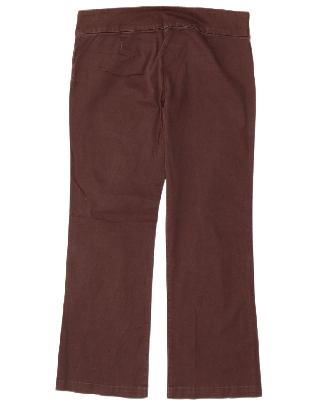 Zara Womens Bootcut Casual Trousers EU 40 Medium W30 L27 Brown Cotton
