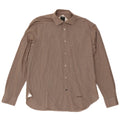 Henry Cottons Mens Slim Fit Shirt Size 43 Large Grey Check
