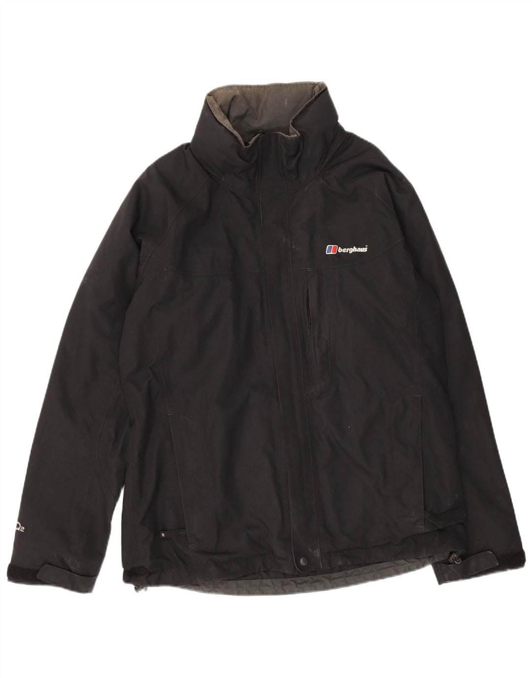 Berghaus Mens Rain Jacket UK 38 Medium Black Nylon