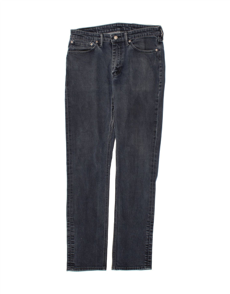 LEVI'S Mens 511 Slim Jeans W34 L34 Navy Blue Cotton Vintage Levi's and Second-Hand Levi's from Messina Hembry 