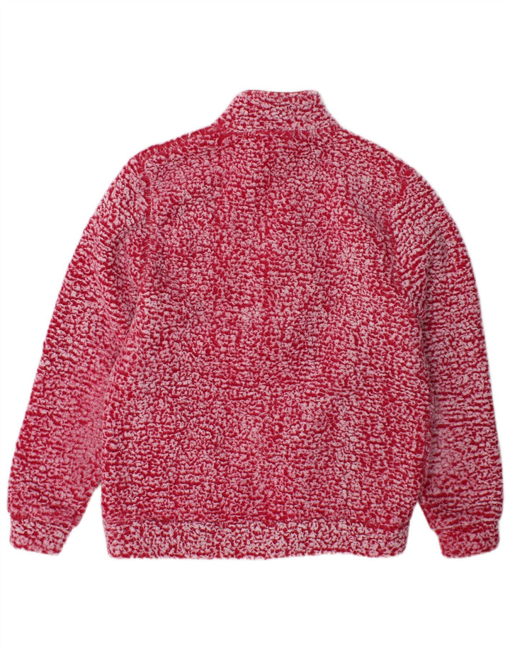 Umbro Womens Fleece Jacket UK 18 XL Red Flecked Polyester