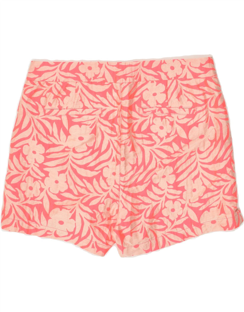 J. CREW Womens Chino Shorts US 6 Medium W32  Red Floral Polyester | Vintage J. Crew | Thrift | Second-Hand J. Crew | Used Clothing | Messina Hembry 