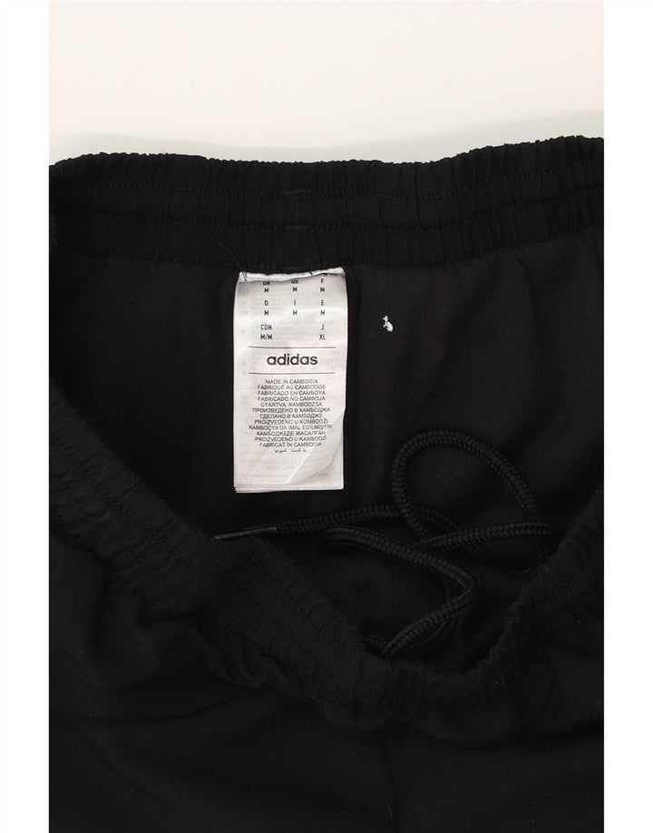 Adidas Mens Tracksuit Trousers Joggers Medium  Black Polyester