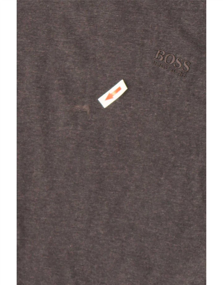 Hugo Boss Mens T-Shirt Top Medium Grey Cotton