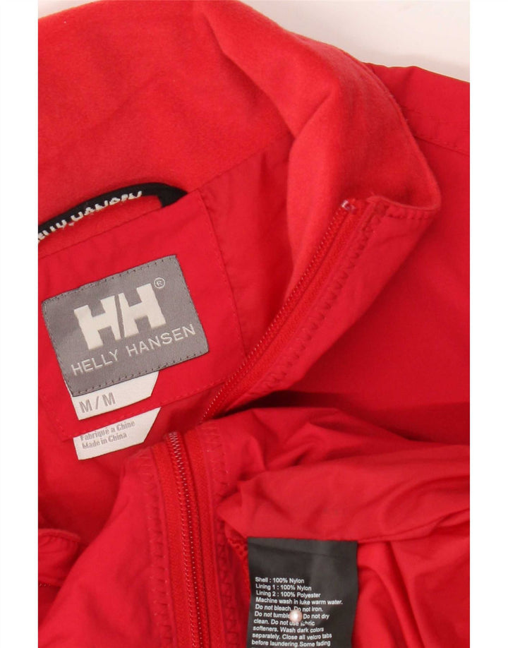 Helly Hansen Mens Bomber Jacket UK 38 Medium Red Nylon