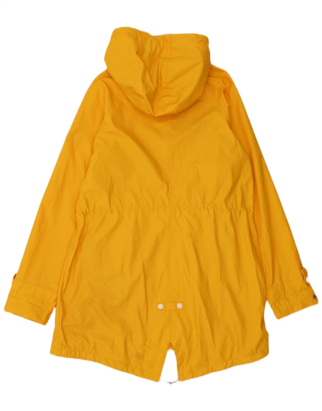 Voile Bleue Womens Hooded Rain Jacket UK 18 XL Yellow Polyurethane