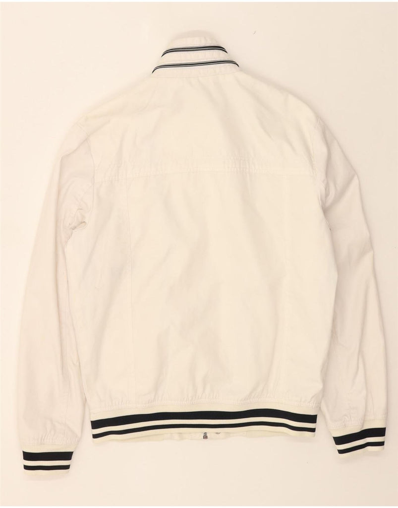 CELIO Mens Bomber Jacket UK 36 Small White Vintage Celio and Second-Hand Celio from Messina Hembry 