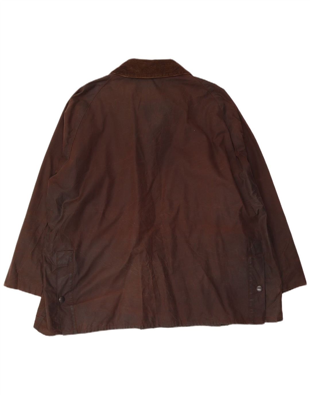 BARBOUR Mens Bedale Waxed Cotton Jacket Size 52 2XL Brown Cotton