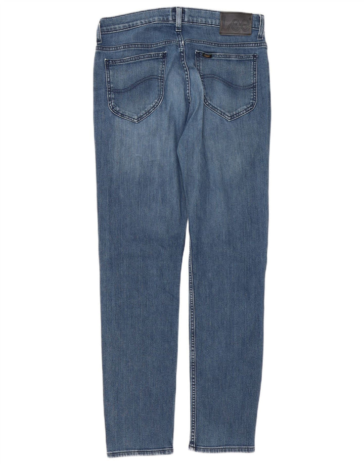 Lee Mens Rider Slim Jeans W32 L32 Blue Cotton