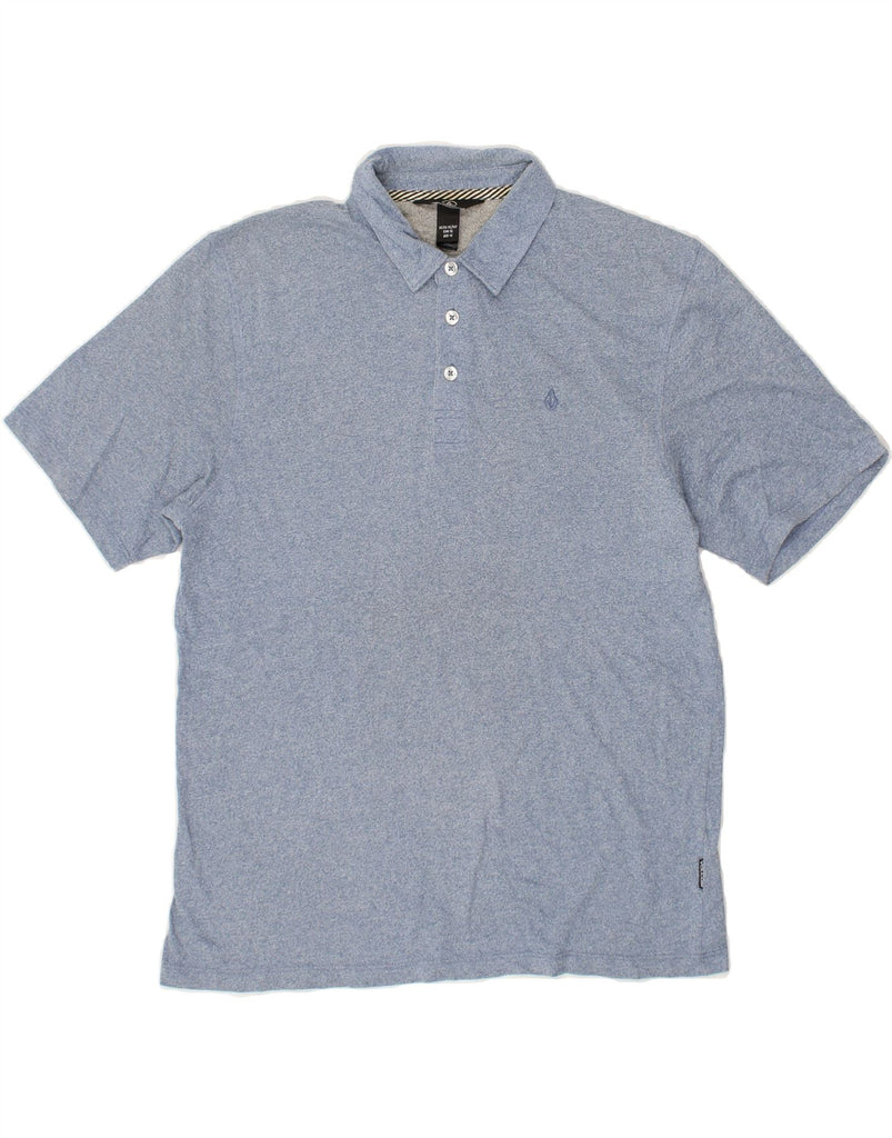 VOLCOM Boys Polo Shirt 13-14 Years XL Blue Flecked | Vintage Volcom | Thrift | Second-Hand Volcom | Used Clothing | Messina Hembry 