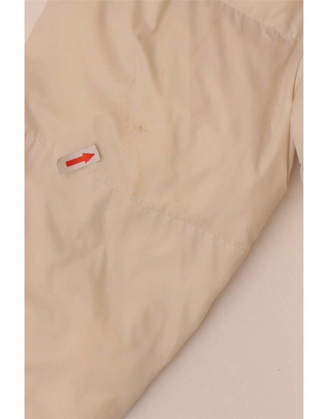 Nike Womens Hooded Padded Jacket UK 16/18 Large Off White Nylon