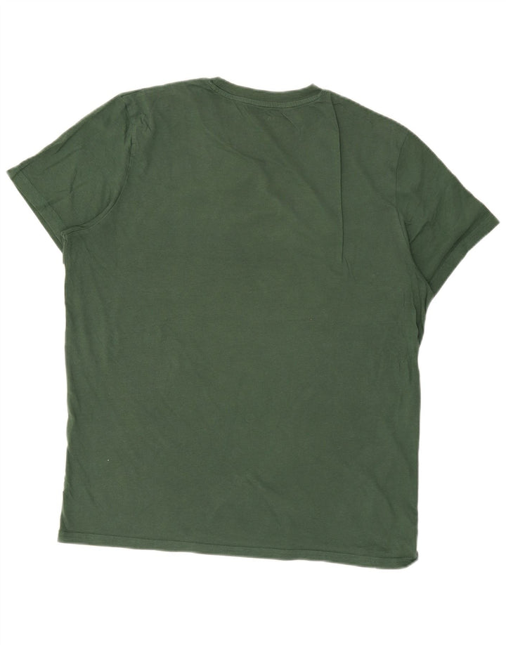 Jack & Jones Mens Graphic T-Shirt Top XL Green