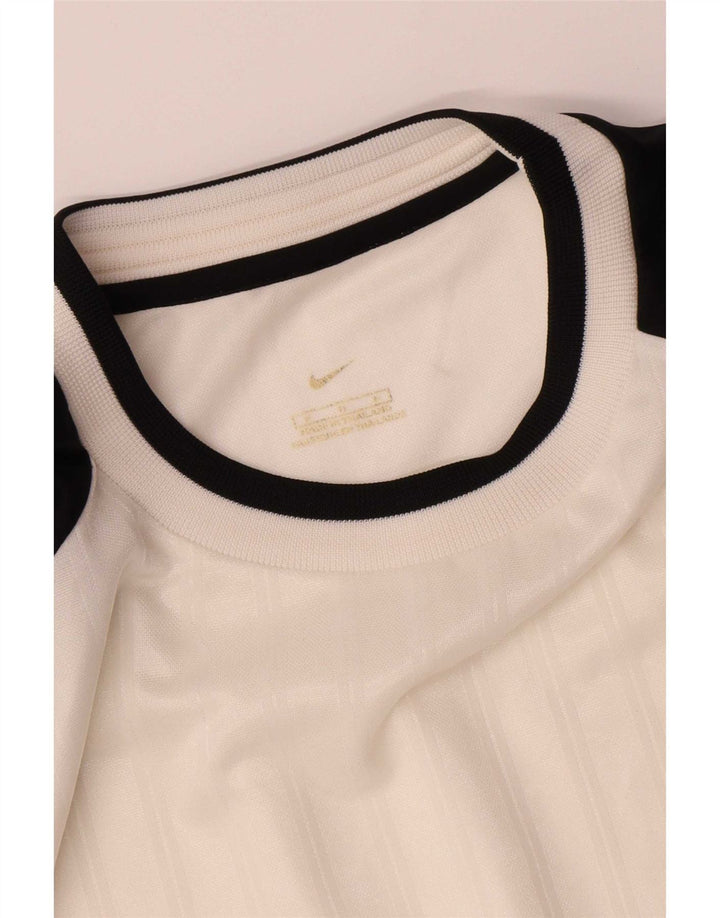 Nike Mens T-Shirt Top Medium White Colourblock Polyester