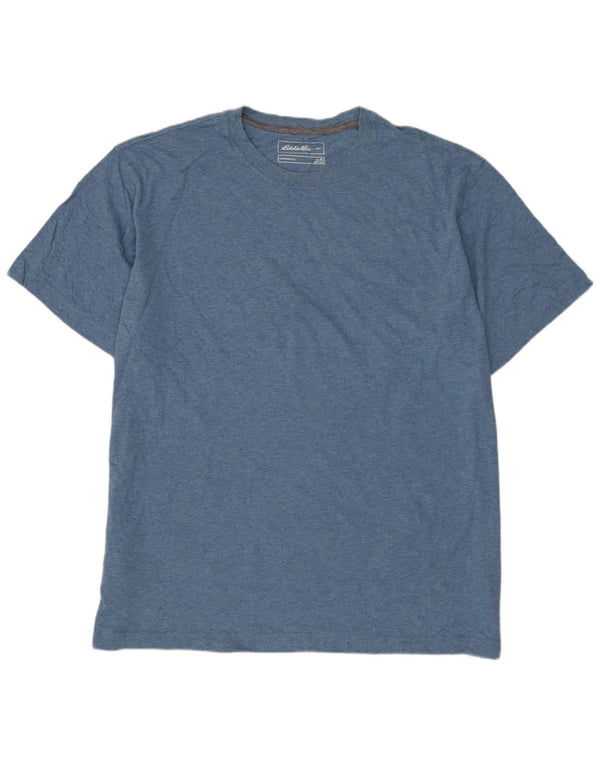 EDDIE BAUER Mens T-Shirt Top XL Blue Cotton