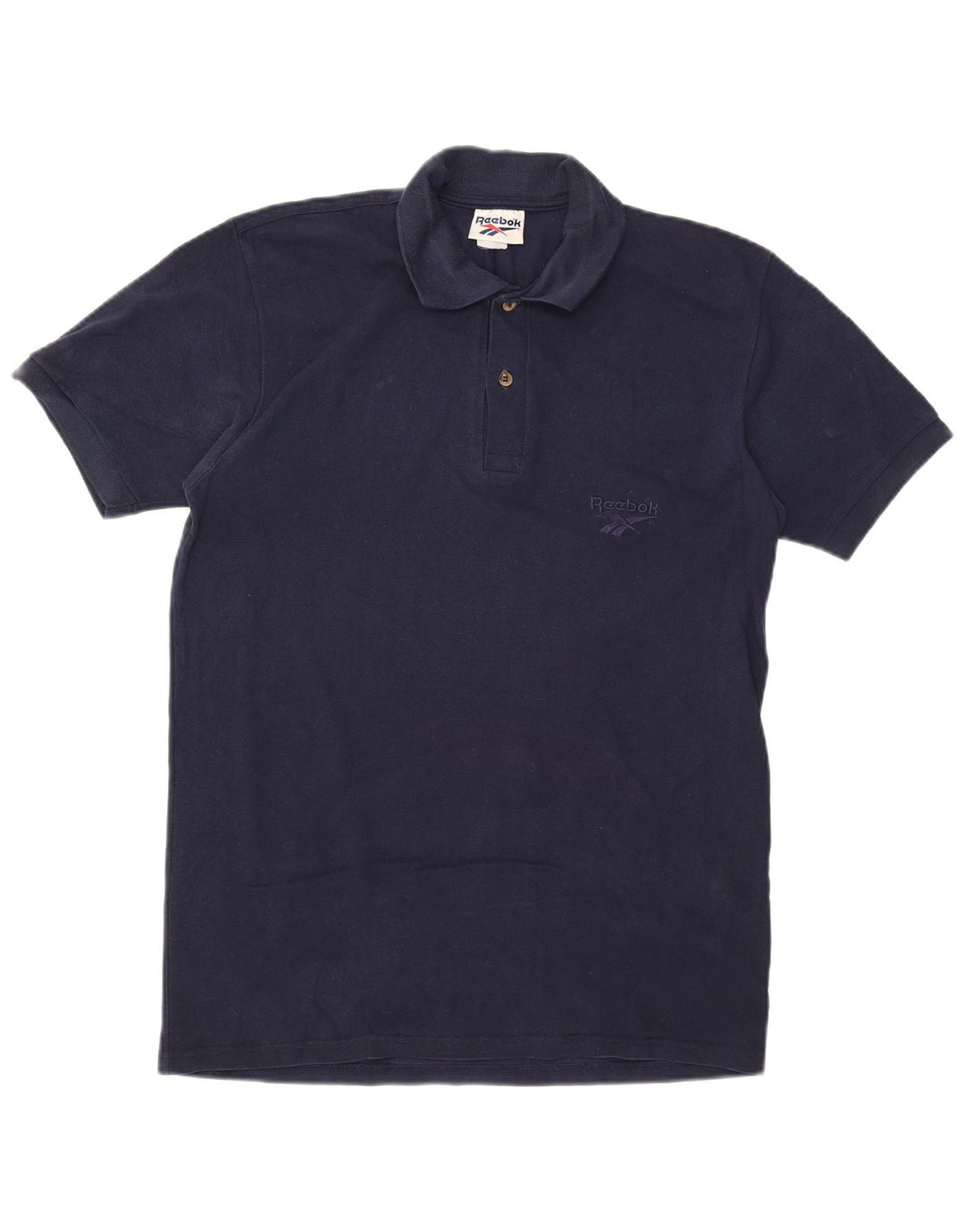 REEBOK Mens Polo Shirt Large Navy Blue