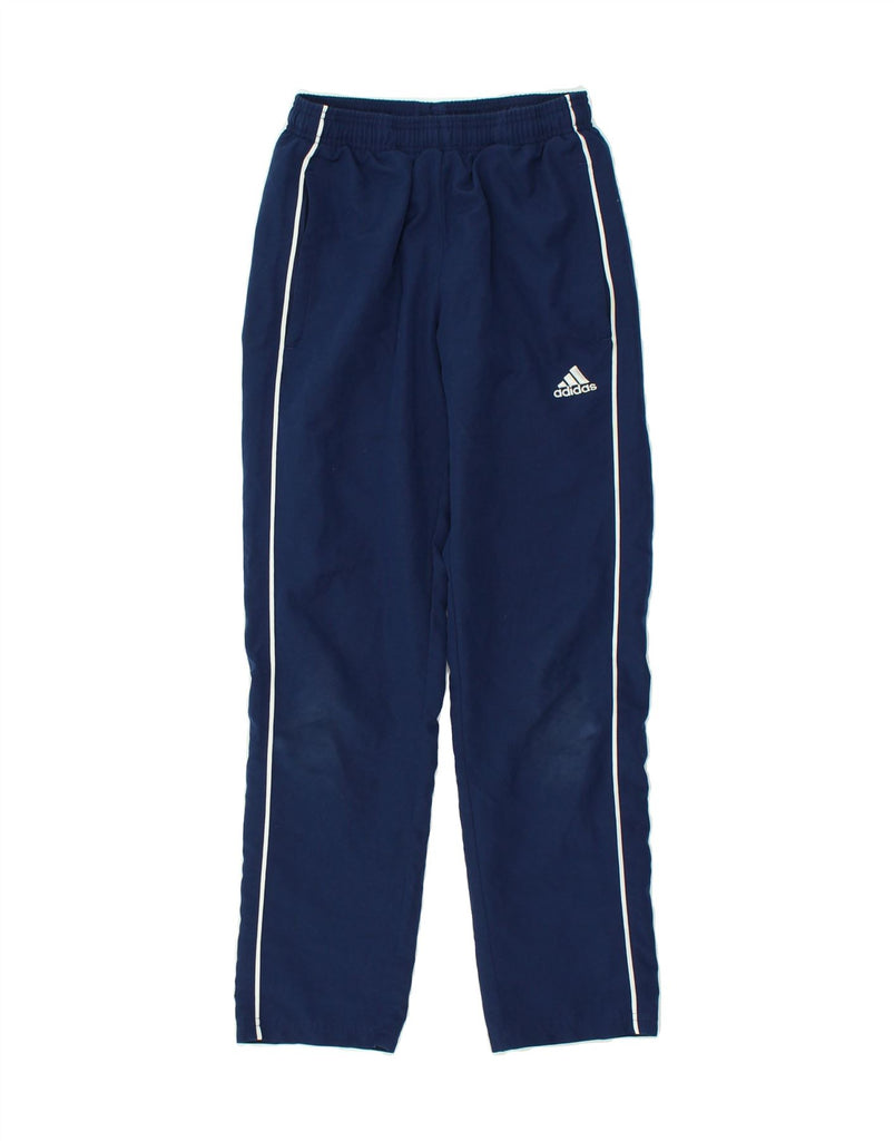 ADIDAS Boys Tracksuit Trousers 11-12 Years Blue Polyester | Vintage Adidas | Thrift | Second-Hand Adidas | Used Clothing | Messina Hembry 