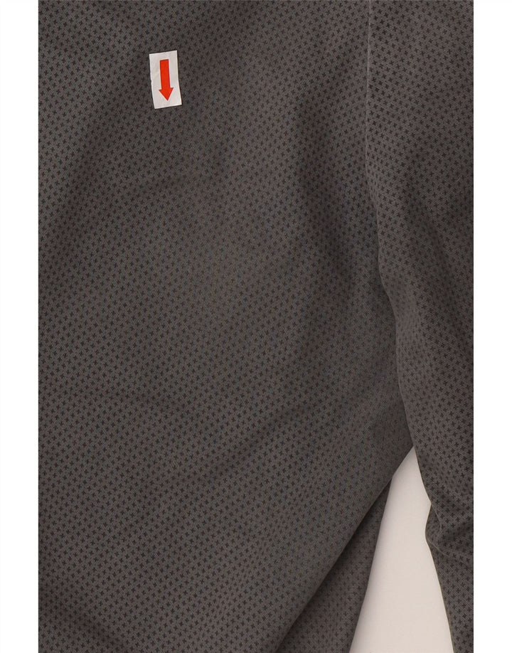 BENETTON Womens Slim Chino Trousers UK 12 Medium W32 L28  Grey Spotted