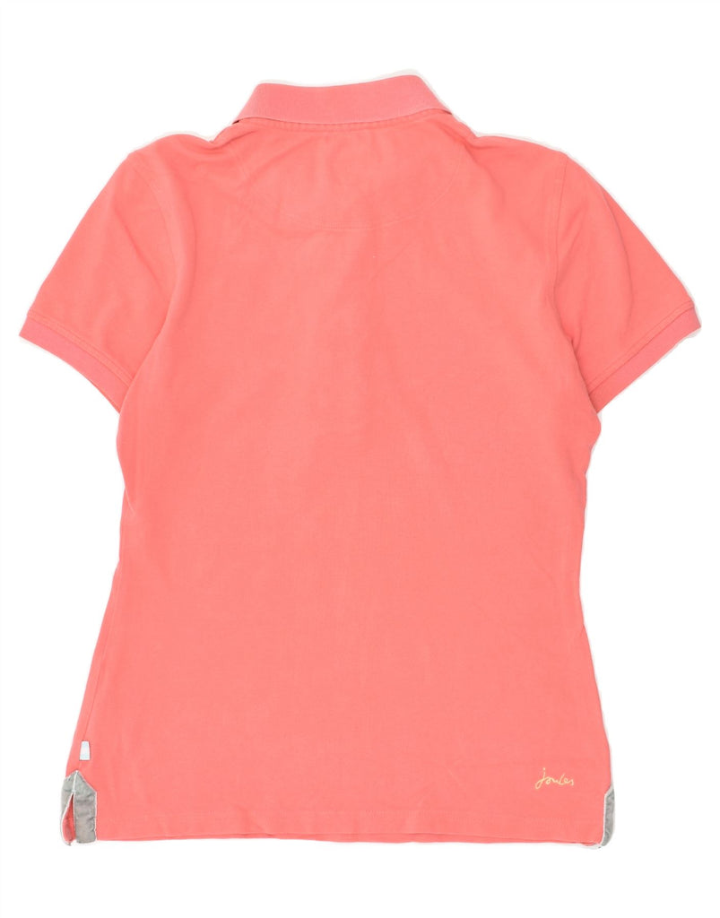 JOULES Womens Slim Fit Polo Shirt UK 10 Small  Pink Cotton | Vintage Joules | Thrift | Second-Hand Joules | Used Clothing | Messina Hembry 