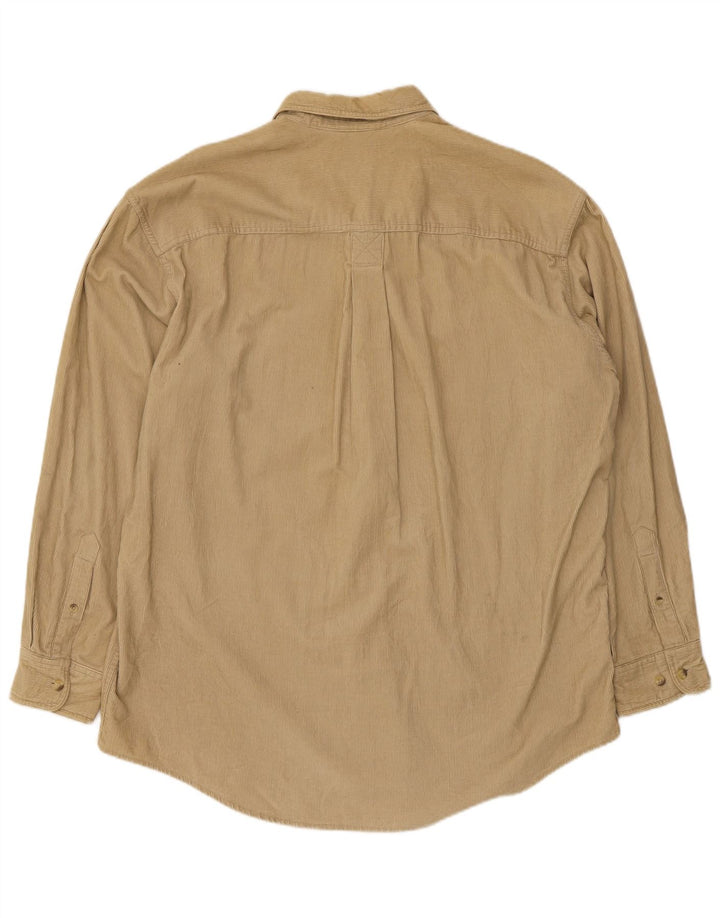 Timberland Mens Corduroy Shirt Medium Beige Cotton