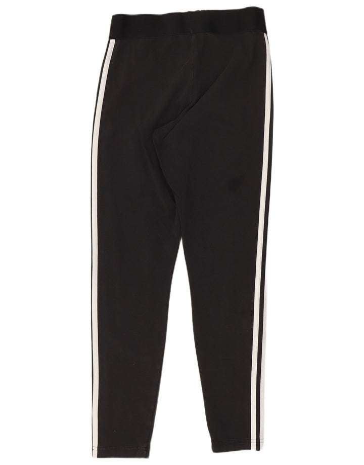 Adidas Womens Leggings UK 12/14 Medium Black Cotton