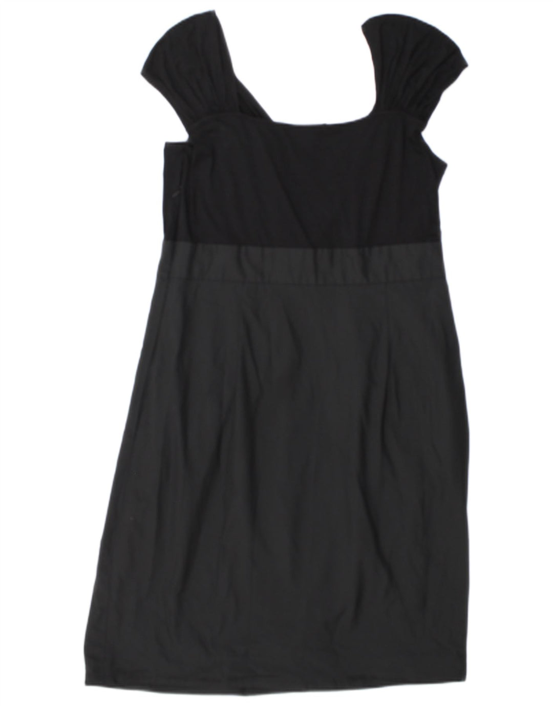 Dkny Womens Shift Dress US 14 XL Black Colourblock Viscose