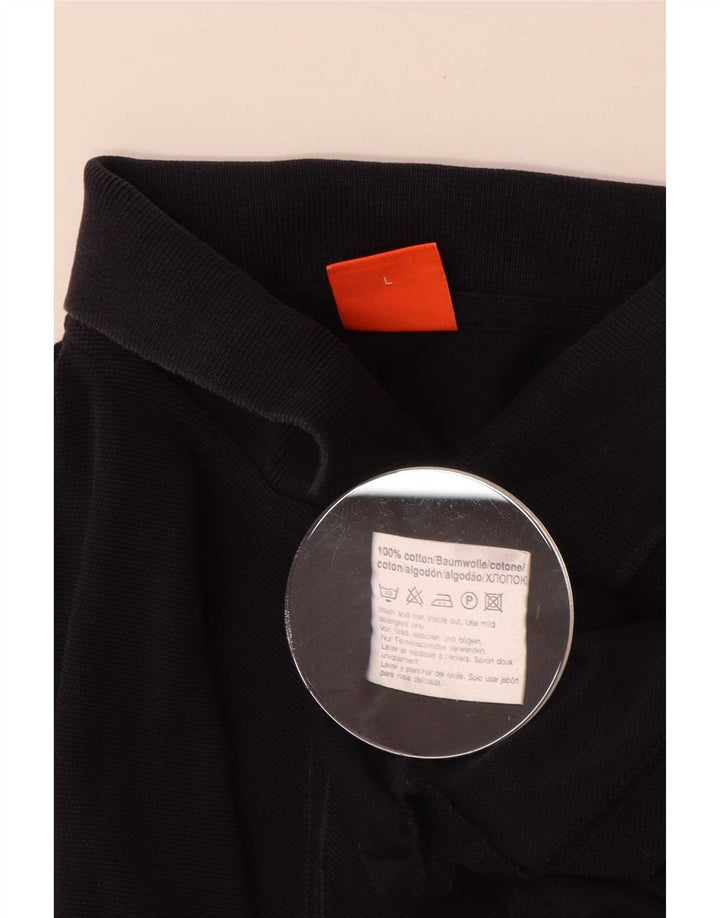 Hugo Boss Mens Polo Shirt Large Navy Blue Cotton